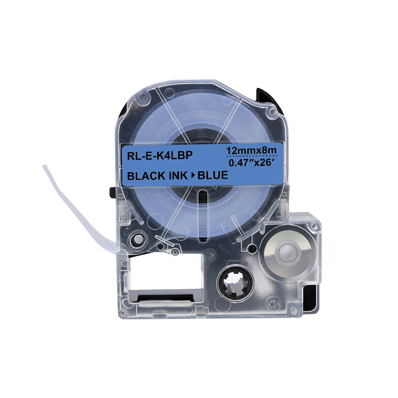 扬帆耐立 LK4LBP/SC12B 标签色带 蓝底黑字 12mm*8m适用于爱普生LW-K400/600P 锦宫SR230C/230CH/530C/550C - 图2