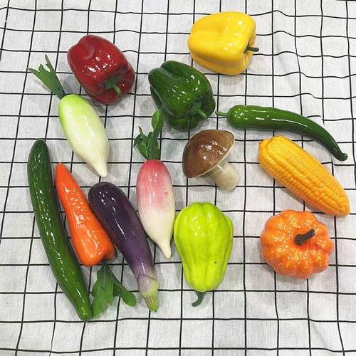 仿真水果蔬菜模型 仿真果蔬摆件 泡沫假水果套装幼儿启蒙道具 - 图1