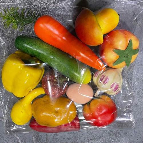 仿真水果蔬菜模型 仿真果蔬摆件 泡沫假水果套装幼儿启蒙道具 - 图0