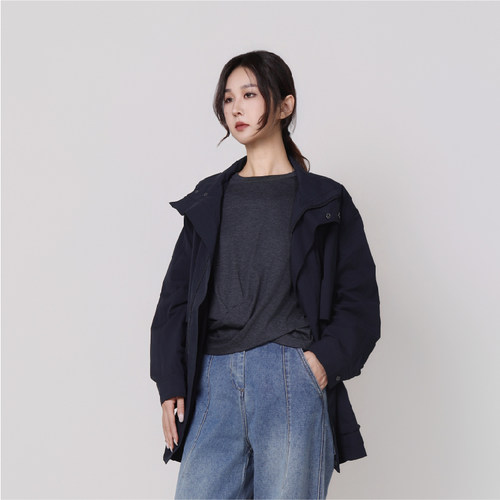 Jane express/简表达新品高定独立剪裁女士风衣百搭上衣CFY63001 - 图2