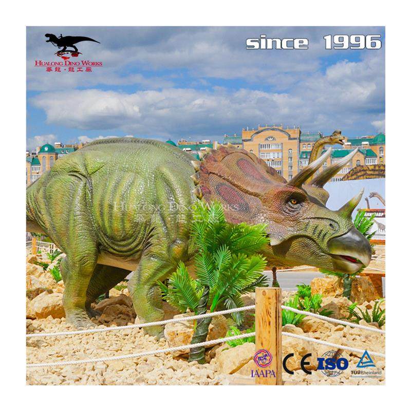 户外美陈仿真机械电动模型三角龙高密度硅胶海绵大型室外恐龙,淘宝优惠券,粉丝福利购,淘宝优惠卷