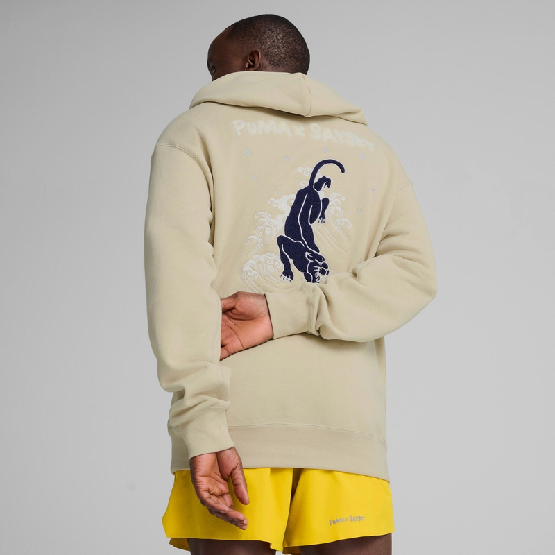 PUMA彪马 男女SAYSKY联名款抽绳连帽毛圈布运动卫衣 526955 - 图0