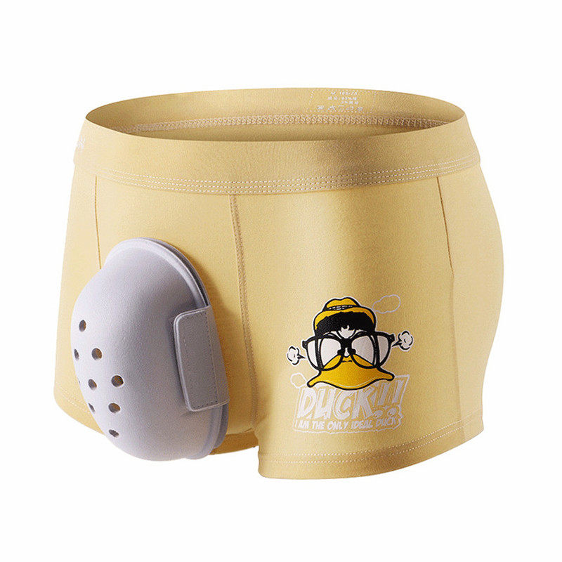 裆部男童保护罩方便环切短裤头内裤 赋娜男平角内裤