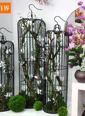加粗铁艺鸟笼婚庆道具装饰花架家居橱窗摆件摄影道具园林花艺