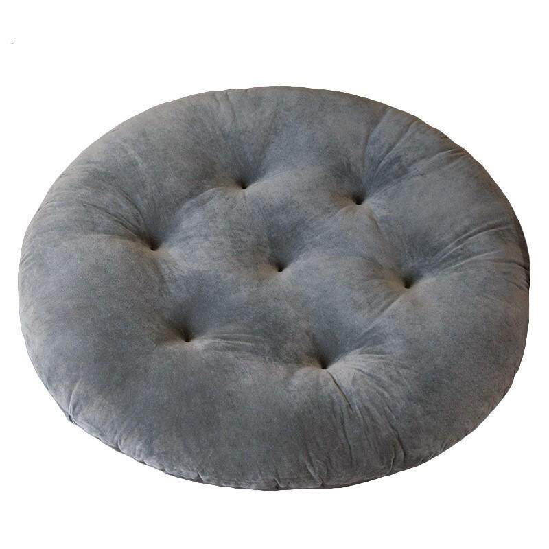 Lazy tatami floor mat Japanese-style cushion bedroom floor balcony circle hanging chair bay window oversized solid color round futon