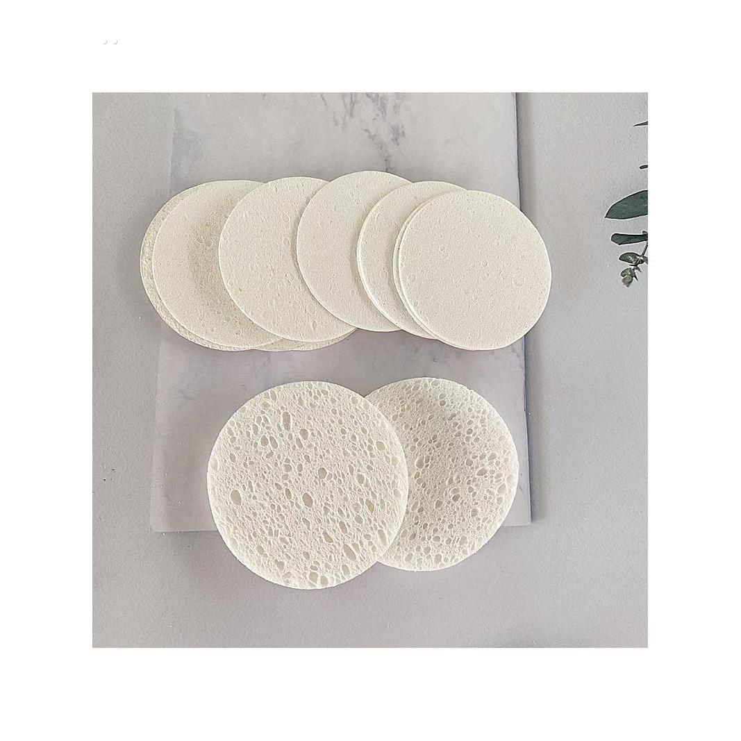 洗脸海绵洁面扑清洁木浆棉洗脸扑卸妆一次性多色心形压缩洗脸 - 图1