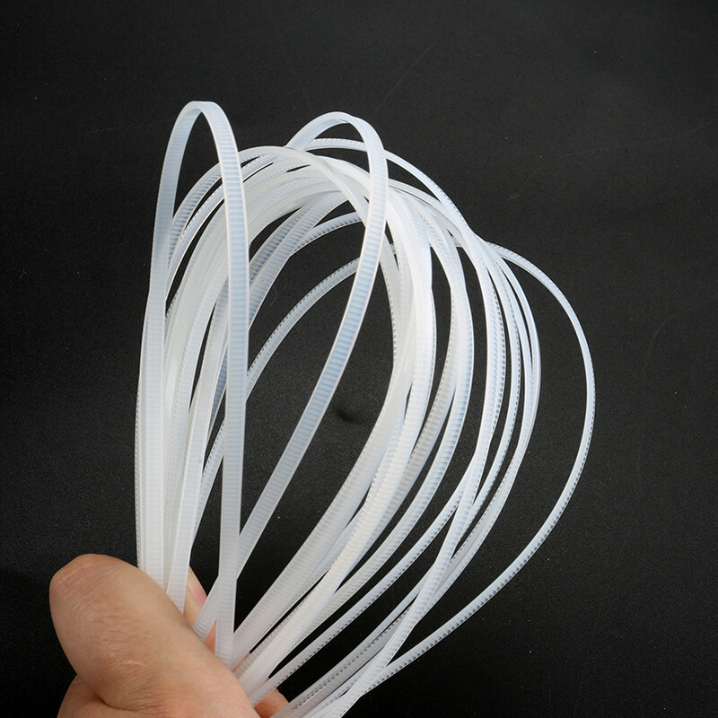 扎带8*500宽足8.0MM环保自锁式塑料尼龙束线带塑料扎带黑白色50根 - 图1