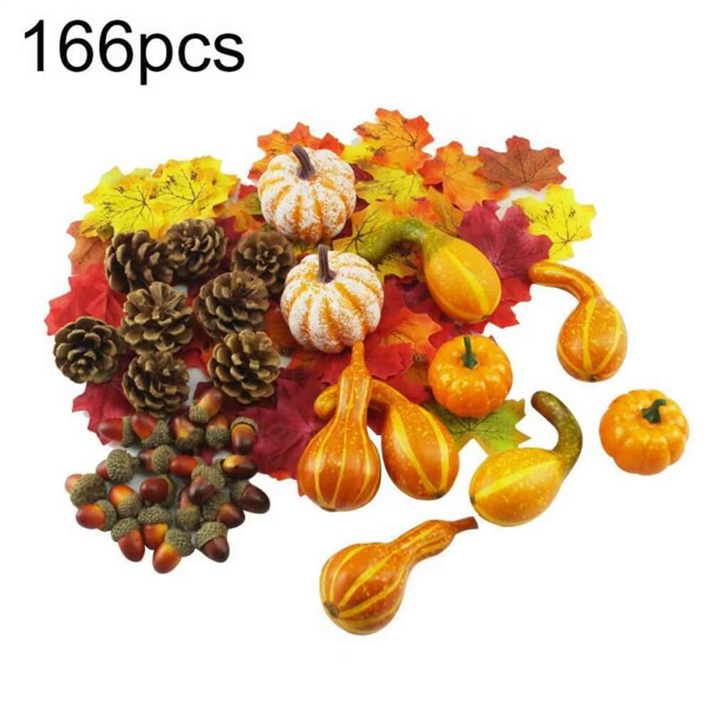 Fall autumn decoration pumpkins Harvest Props Artificial Fak - 图0