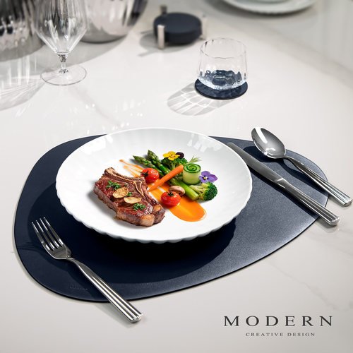 摩登MODERN原创创意餐具杯垫功夫茶皮革杯垫水晶玻璃水杯垫隔热垫 - 图2