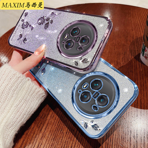 适用荣耀magic5pro手机壳新款华为magic5手机套网红潮女PGT一AN100全包防摔Honormagic4带钻魔术4pro曲屏创意 - 图3