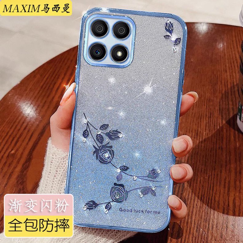 渐变闪粉OPPOReno4SE手机壳新款5g硅胶防摔女士PEADPTM00镜头全包保护套0pp0reno4se 5G网红透明创意镶钻超薄 - 图1