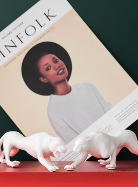 创意招财金钱豹办公室摆件汽车内饰品陶瓷高档大气装饰品开业送礼