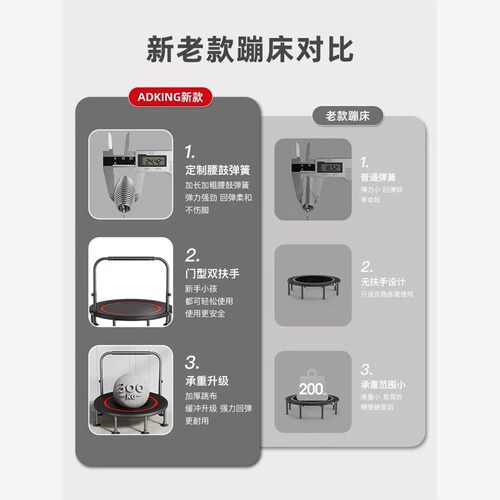 儿童蹦蹦床成人可折叠室外蹦床小孩蹦蹦床0到6岁婴儿弹簧跳床 - 图0