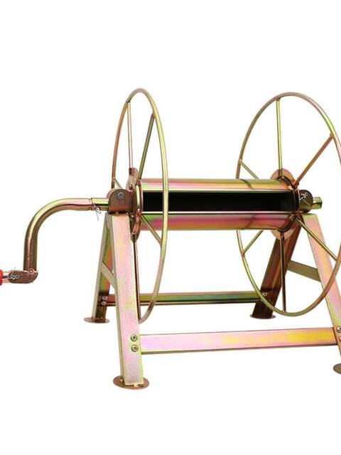 Water pipe truck storage rack stainless steel pipe collection artifact coil pipe winding machine hose agricultural hand-crank pipe collection pipe coil pipe coil