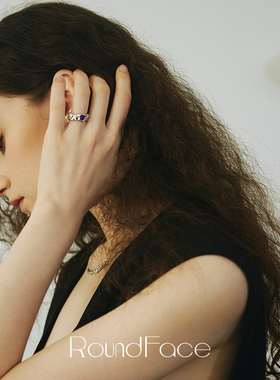 RoundFace男女925银开口可调节