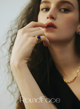 RoundFace18k金欧美戒指