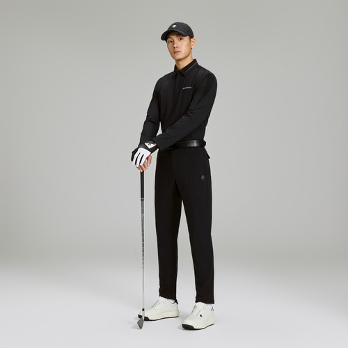 DESCENTEGOLF迪桑特高尔夫男士S-CORE防晒弹力长袖POLO衫秋冬新品 - 图3