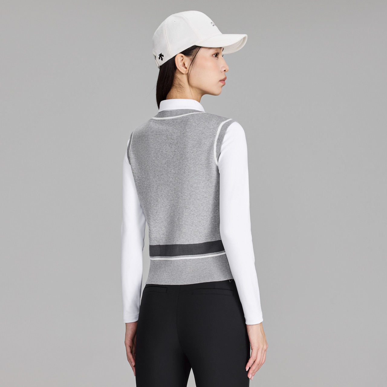 DESCENTEGOLF迪桑特高尔夫女士PRO针织拼接长袖POLO衫 早春新品,淘宝优惠券,粉丝福利购,淘宝优惠卷