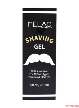 MELAO SHAVING GEL Soften beard Clean moisturize 237ML