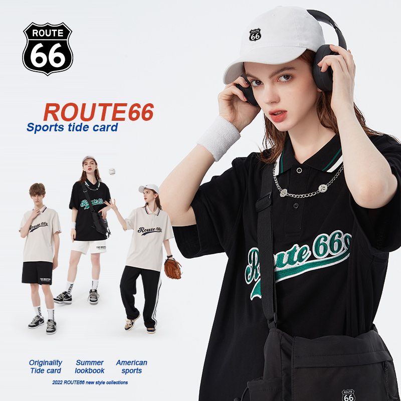 66号公路/route66潮牌情侣polo衫 ROUTE66Polo衫