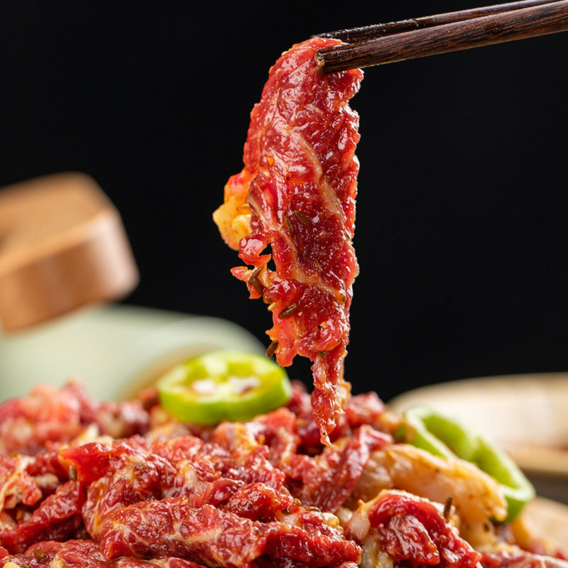 年货礼盒齐函杨佳齐齐哈尔烤肉牛肉食材烤肉礼盒新年送礼6斤套餐