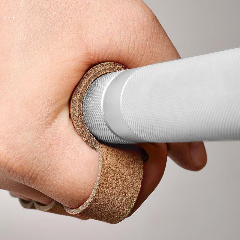 撸铁护掌健身手套引力向上握力带四指单杠辅助训练装备防滑防起茧 - 图3