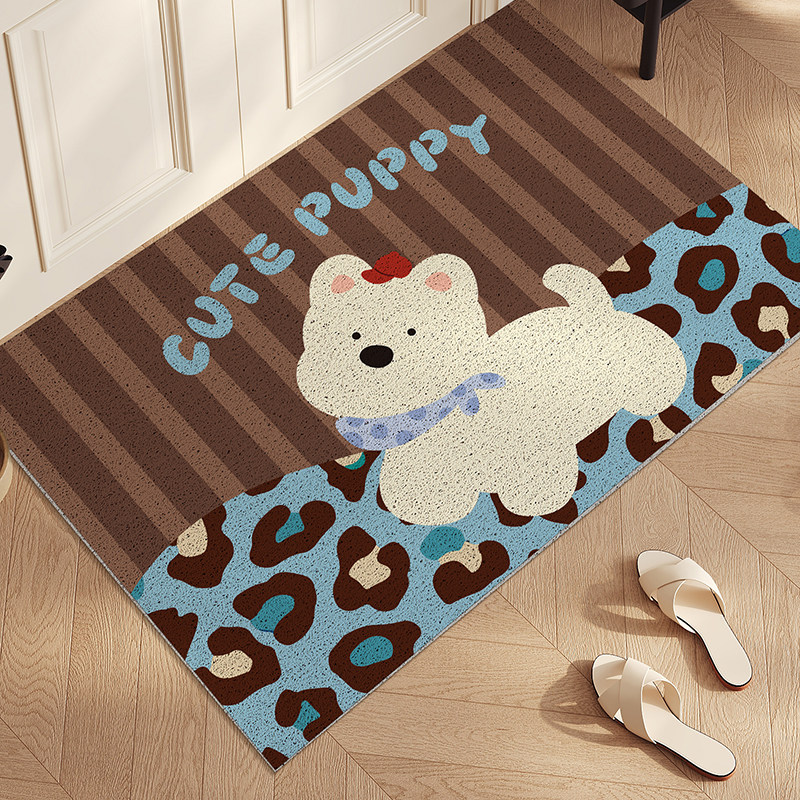 卡通喜庆入户门地垫新年除尘耐脏防滑丝圈门口门垫可裁剪家用脚垫,淘宝优惠券,粉丝福利购,淘宝优惠卷