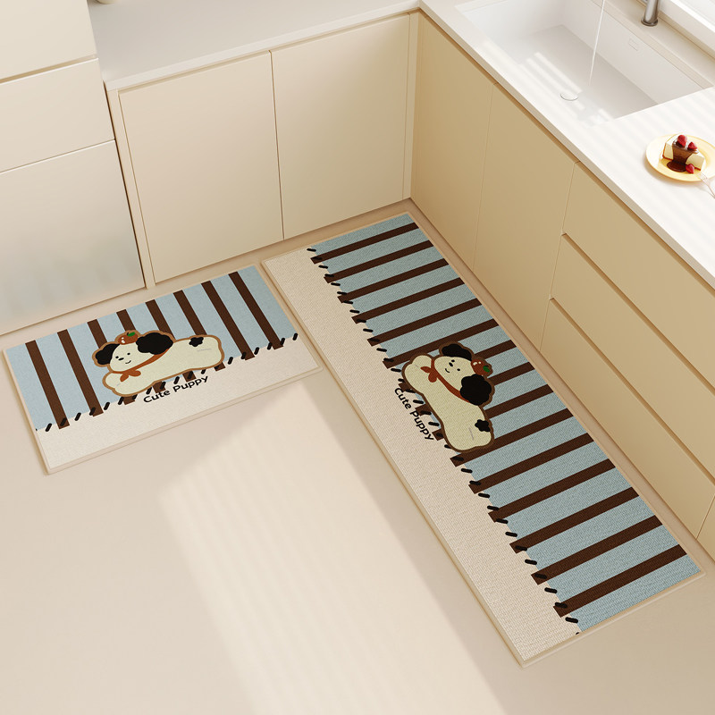 Cartoon cute kitchen floor mats special anti-slip floor mats