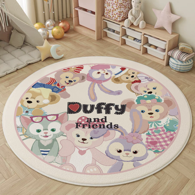 圆形卡通地毯卧室茶几毯可爱儿童房吊篮圆毯家用床边毯转椅地垫子,淘宝优惠券,粉丝福利购,淘宝优惠卷