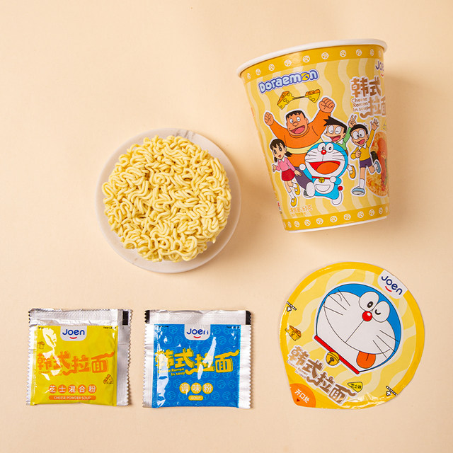 Vietnam imported Joen Doraemon instant noodles spicy cheese flavor Korean ramen instant instant instant noodles cup noodles
