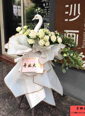 仿真孔雀头模型开业花篮插花装饰品婚车配饰孔雀嘴鸟嘴材料配件