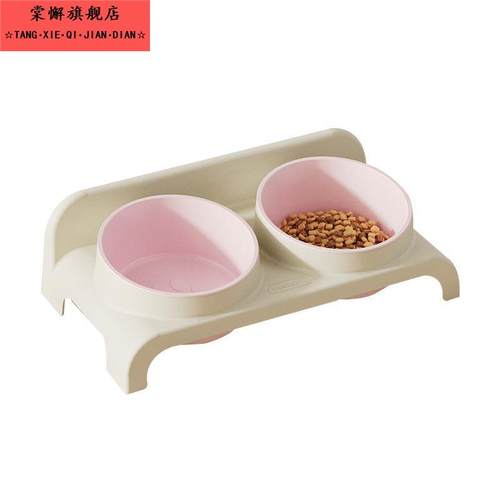 猫碗猫食盆猫咪饭碗双碗斜角狗狗碗喝水宠物喂食碗保护颈椎防打翻 - 图3