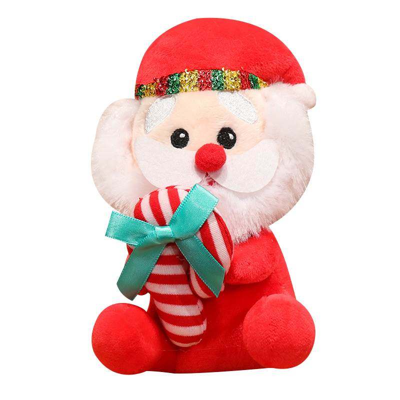 圣诞老人毛绒玩偶麋鹿布娃娃雪人精灵公仔摆件儿童玩具圣诞节礼物