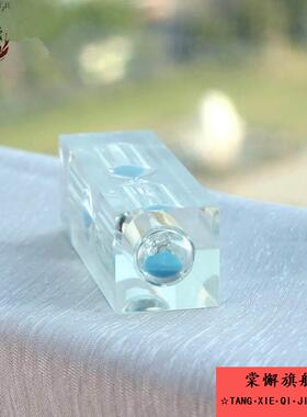 亚克力水晶胶刷牙游戏个性桌面摆件1分2分3分5分三分钟沙漏计时器