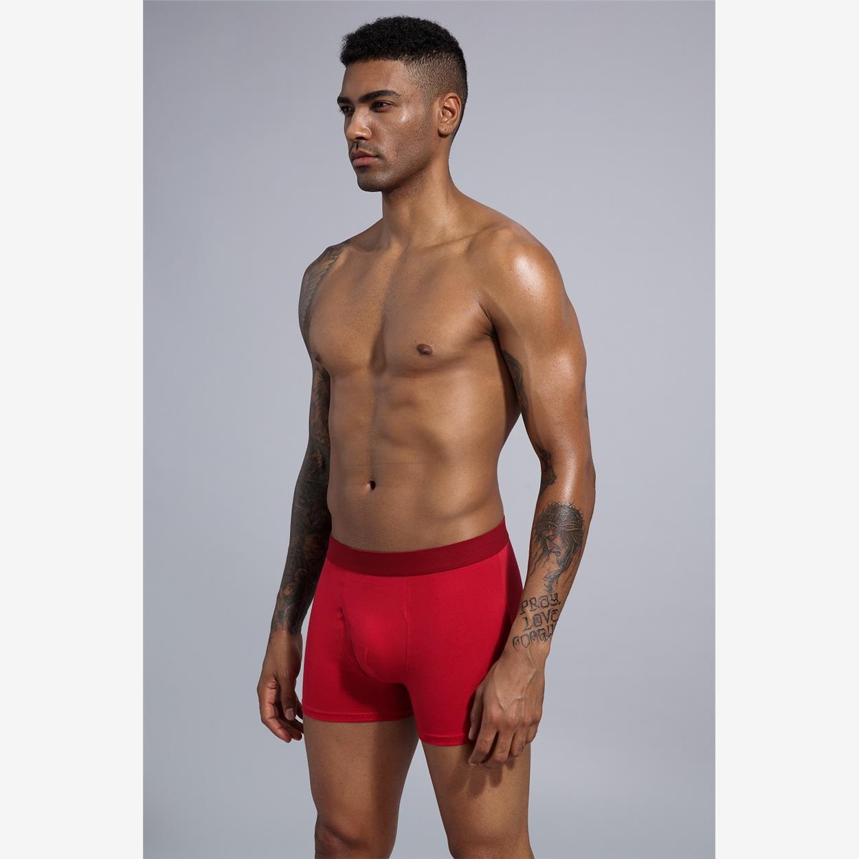 Boys cotton plus size underwear boxer briefs men大码男棉内裤 - 图2