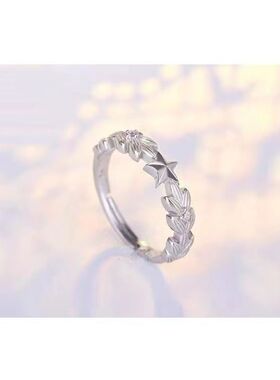 爆款军恋戒指女橄榄枝兵哥哥军嫂异地礼物925银军人纪念军旅信物