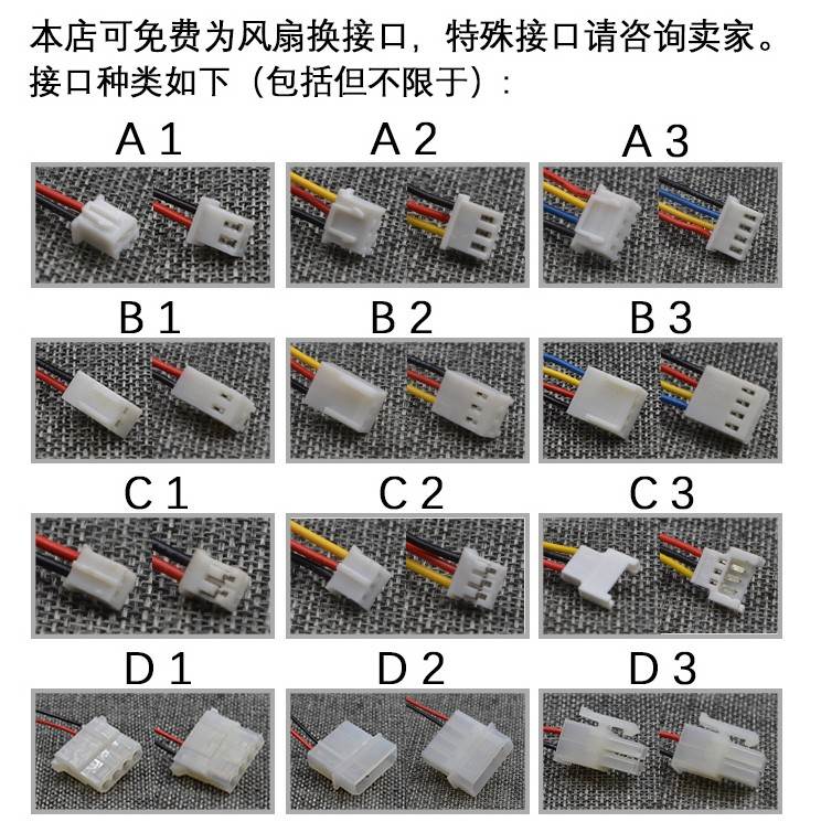 暴力风扇12v大风量强力改装散热风扇4cm 5cm 6cm 7cm 8cm 9cm12cm - 图0