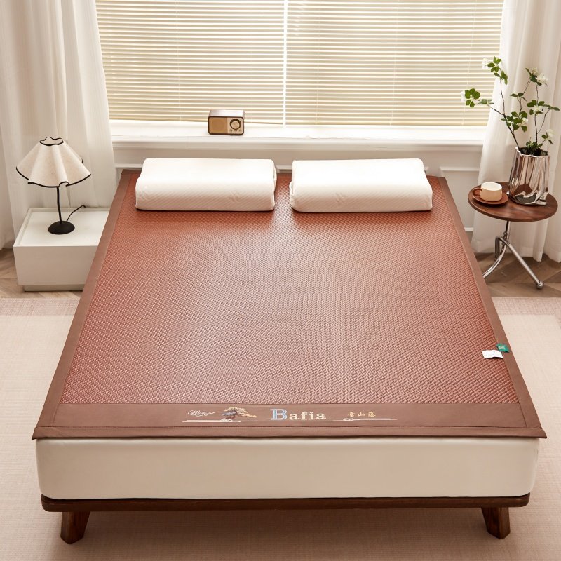 罗兰世家高端PE藤席冰丝席三件套凉爽透气凉席子舒适裸睡空调席,淘宝优惠券,粉丝福利购,淘宝优惠卷