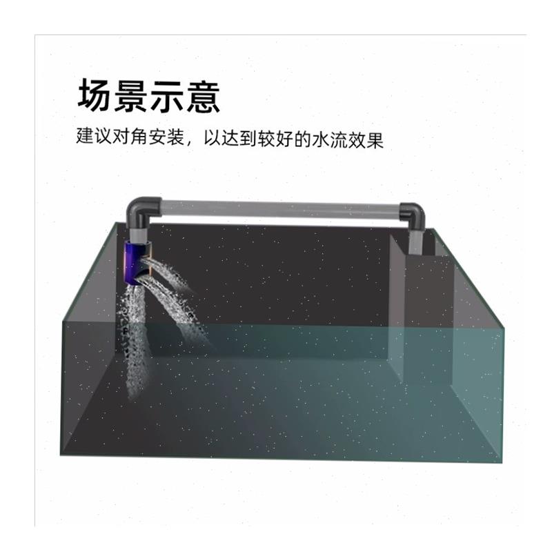 鱼缸出水改装环i流造浪鸭嘴消音魔笛出水口缓流降噪神器底吹油膜. - 图3