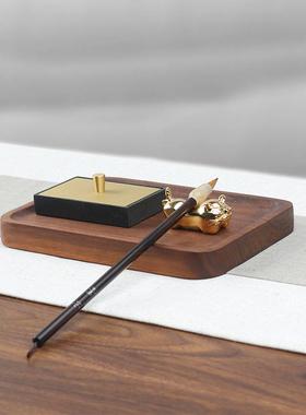 山百集阿威生肖虎镇纸吉祥物书镇笔搁萌宠礼品压纸书法摆件装饰品