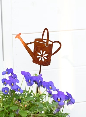 厂家直销铁艺日系锈色花插装饰