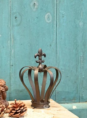 实心皇冠装饰ins花插件盆栽造景