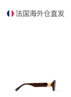 自营欧洲直邮LV路易威登 女士玳瑁色醋酸纤维椭圆形太阳镜