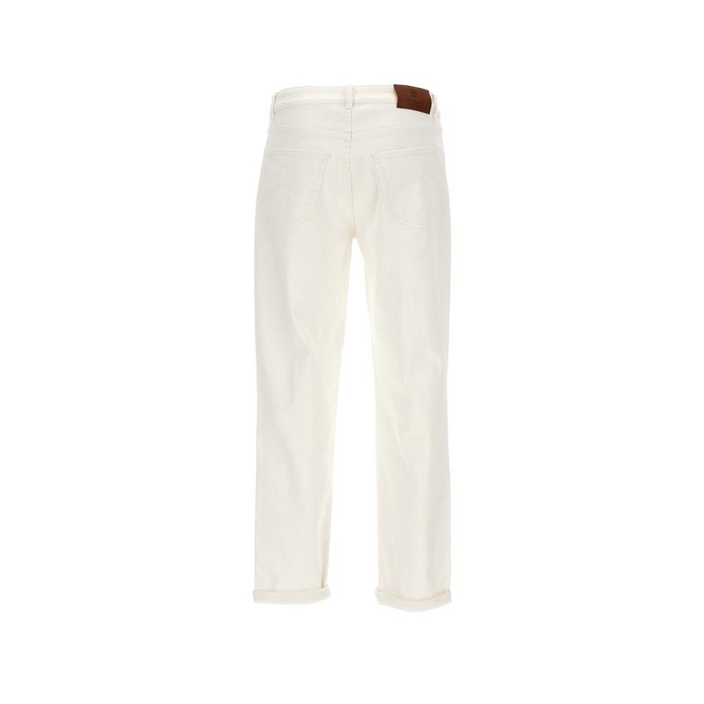 韩国直邮BRUNELLO CUCINELLI24SS牛仔直筒裤男M277PD3210C7210Whi - 图0