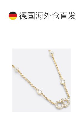 欧洲直邮DIOR迪奥CLAIR D时尚女士项链 金色 长38–42cm可调节