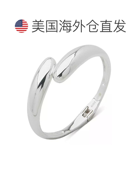 【美国直邮】Anne Klein 银色开放式弹簧铰链手镯 简约优雅设计