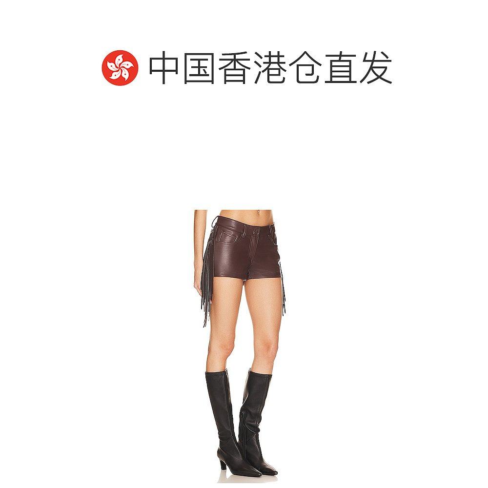 1h可退 香港直邮NORMA KAMALI 诺玛·卡玛丽 女士 x 流苏短裤 ST4 - 图1