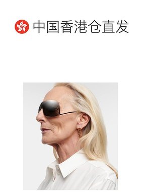 1h可退 香港直邮Gucci 古驰 女士 防护罩太阳眼镜 metal金属色 舒