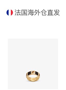 1h可退 欧洲直邮FENDI (2025新品) Fendi Forever戒指-金黑金属戒