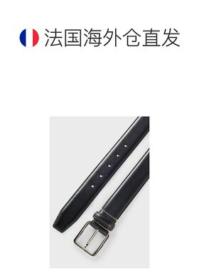 欧洲直邮HUGO BOSS雨果BOSS BLACK 皮带 带缝线撞色牛皮腰带